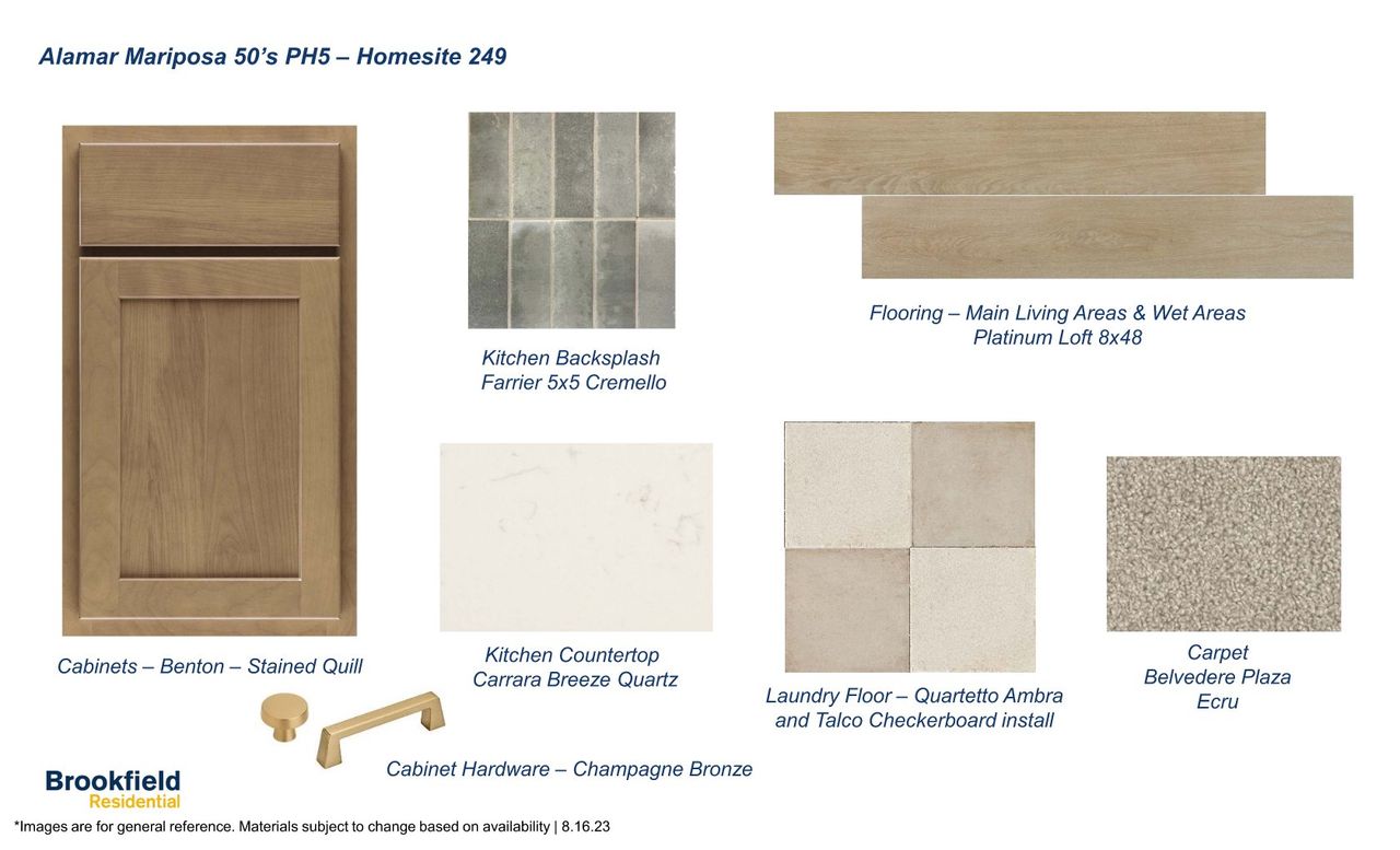 Sample of building materials used in homes in Alamar, Avondale (Image 2).
