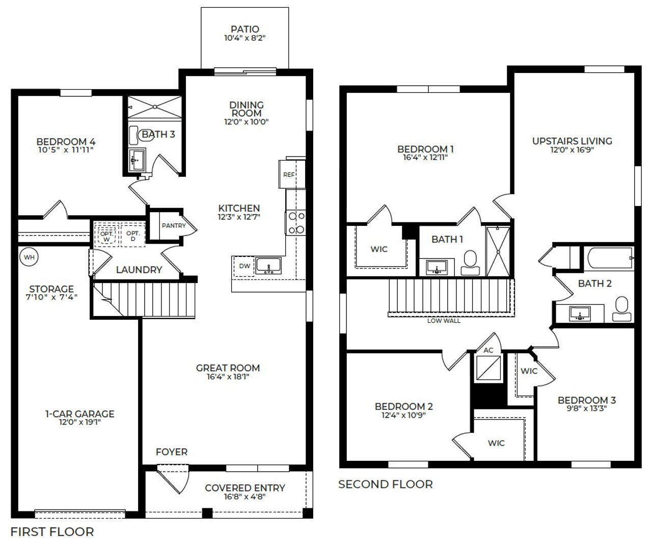 2D floor plan layout of this home in Messina Place, Homestead, FL (Image 2). 2D floor plan layout of this home in Messina Place, Homestead, FL (Image 2).