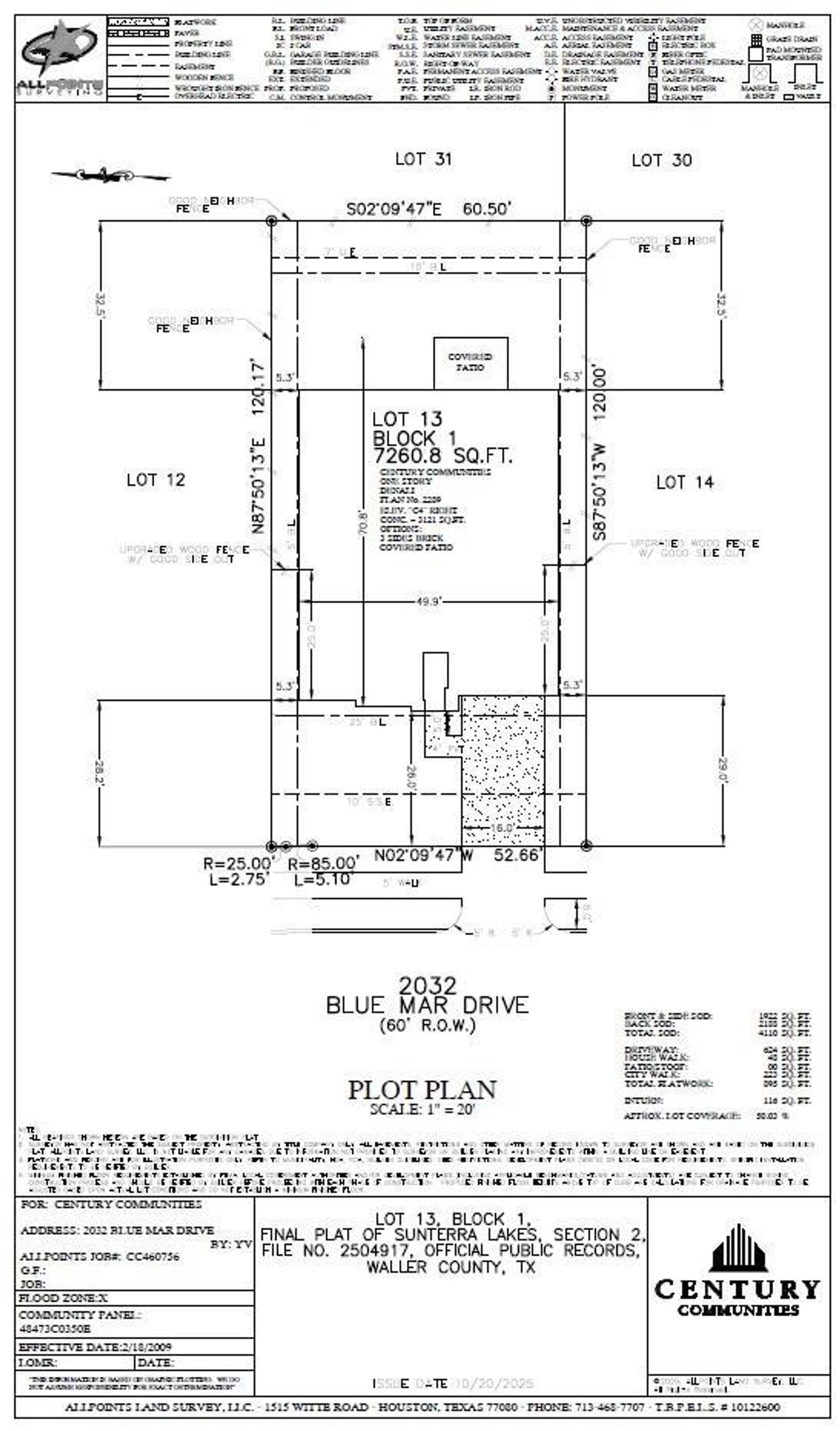 2D floor plan layout of this home in Sunterra Lakes, Brookshire, TX (Image 2).