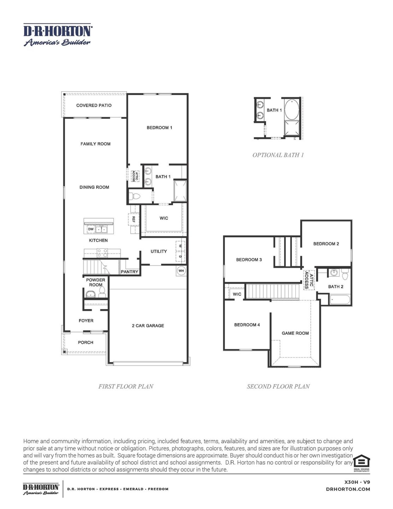 2D floor plan layout of this home in Allison Park, Houston, TX (Image 2). 2D floor plan layout of this home in Allison Park, Houston, TX (Image 2).