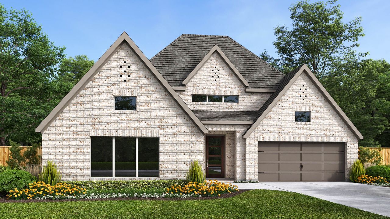 Representative exterior photo of a completed home built from the 2850W by Perry Homes in Terraces 62', Rockwall, TX (Image 2).