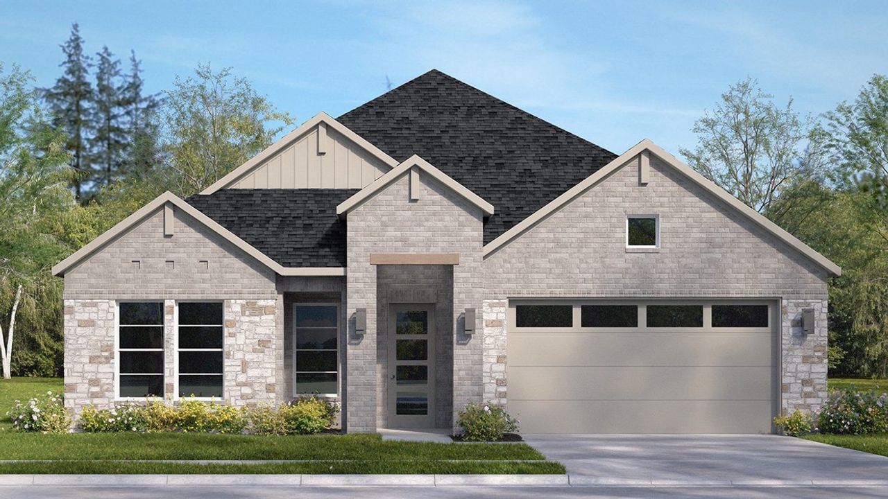 Representative exterior photo of a completed home built from the Capella by D.R. Horton in Silverado, Aubrey, TX (Image 2).