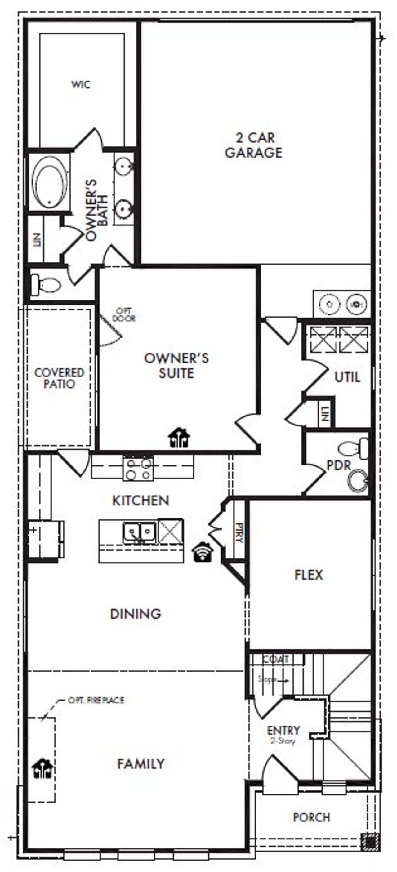2D floor plan layout of this home in Heartland, Heartland, TX (Image 2).