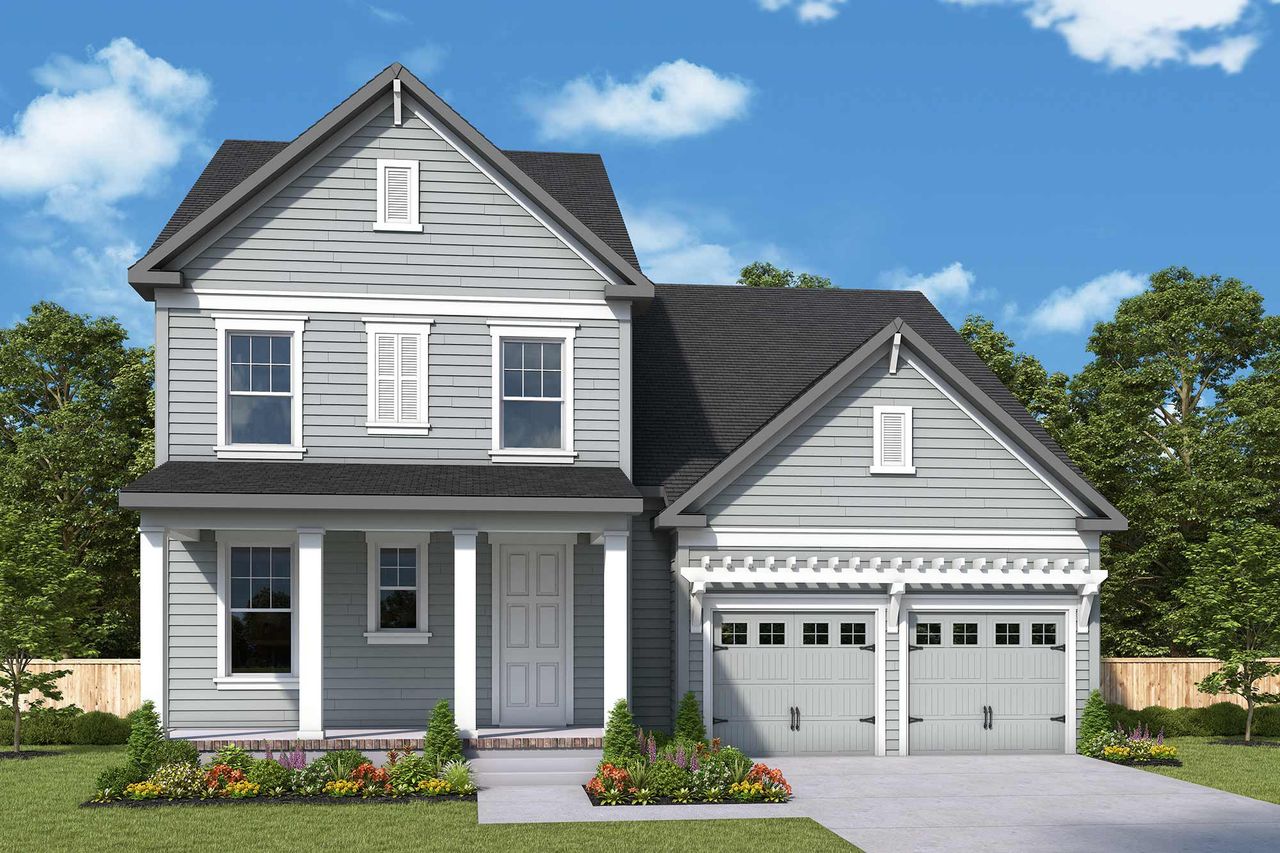 Representative exterior photo of a completed home built from the The Bridges by David Weekley Homes in Nexton - Midtown - The Village Collection, Summerville, SC (Image 2). Representative exterior photo of a completed home built from the The Bridges by David Weekley Homes in Nexton - Midtown - The Village Collection, Summerville, SC (Image 2).