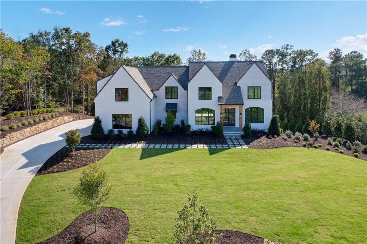 Front exterior of a new home in , Roswell, GA, highlighting curb appeal (Image 2).