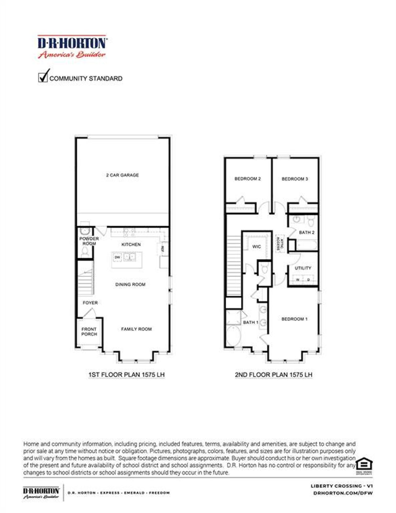 2D floor plan layout of this home in Liberty Crossing, Royse City, TX (Image 2). 2D floor plan layout of this home in Liberty Crossing, Royse City, TX (Image 2).