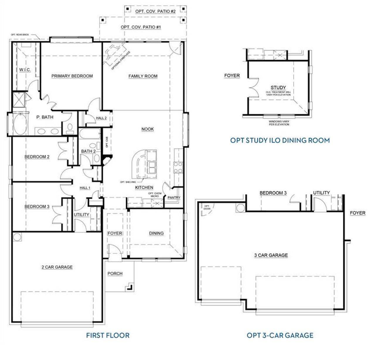 2D floor plan layout of this home in Pirate Village, Granbury, TX (Image 2).