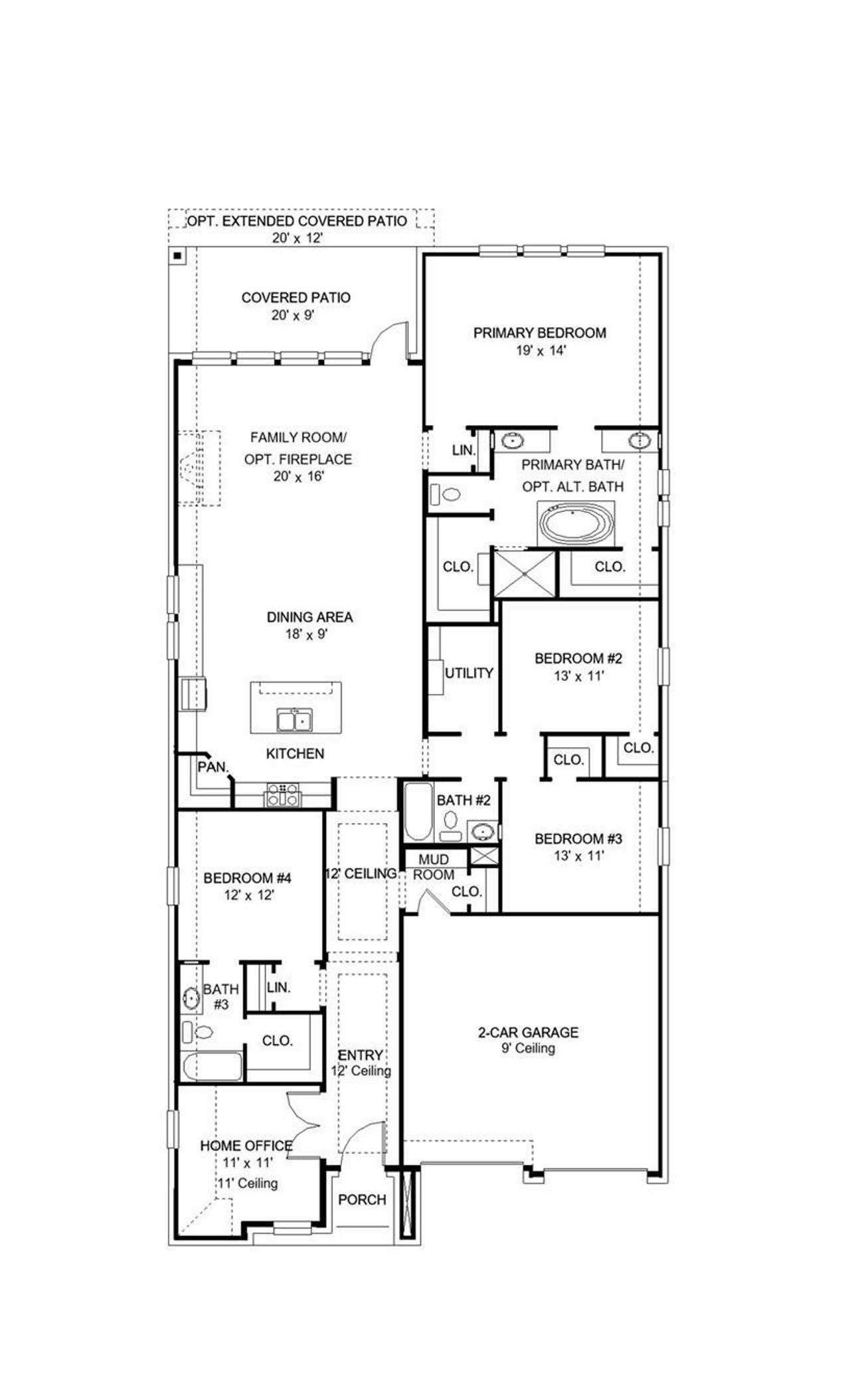 2D floor plan layout of this home in Riceland 50', Mont Belvieu, TX (Image 2). 2D floor plan layout of this home in Riceland 50', Mont Belvieu, TX (Image 2).