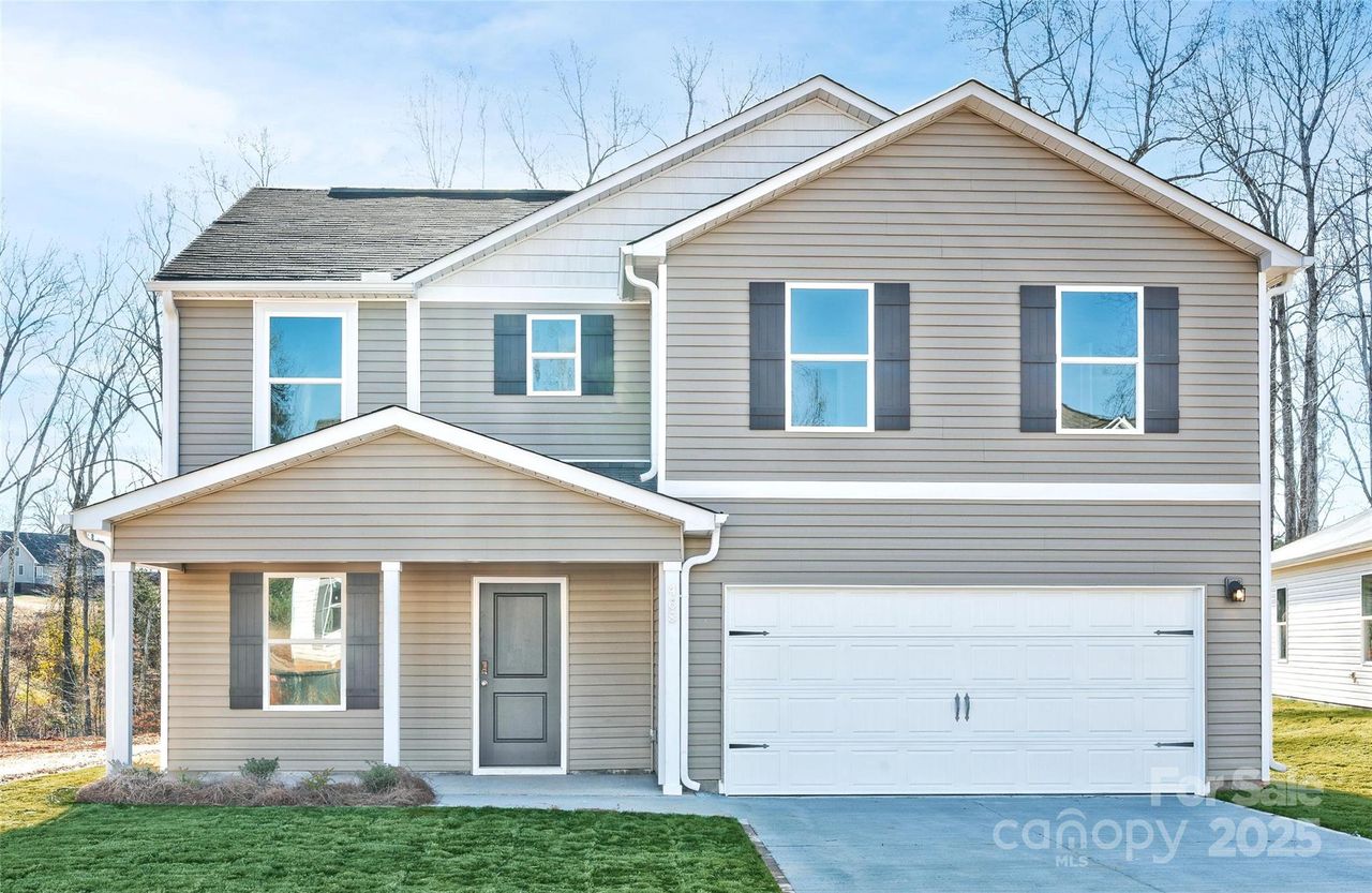 Front exterior of a new home in Riverdale Hills, Spartanburg, SC, highlighting curb appeal (Image 2).