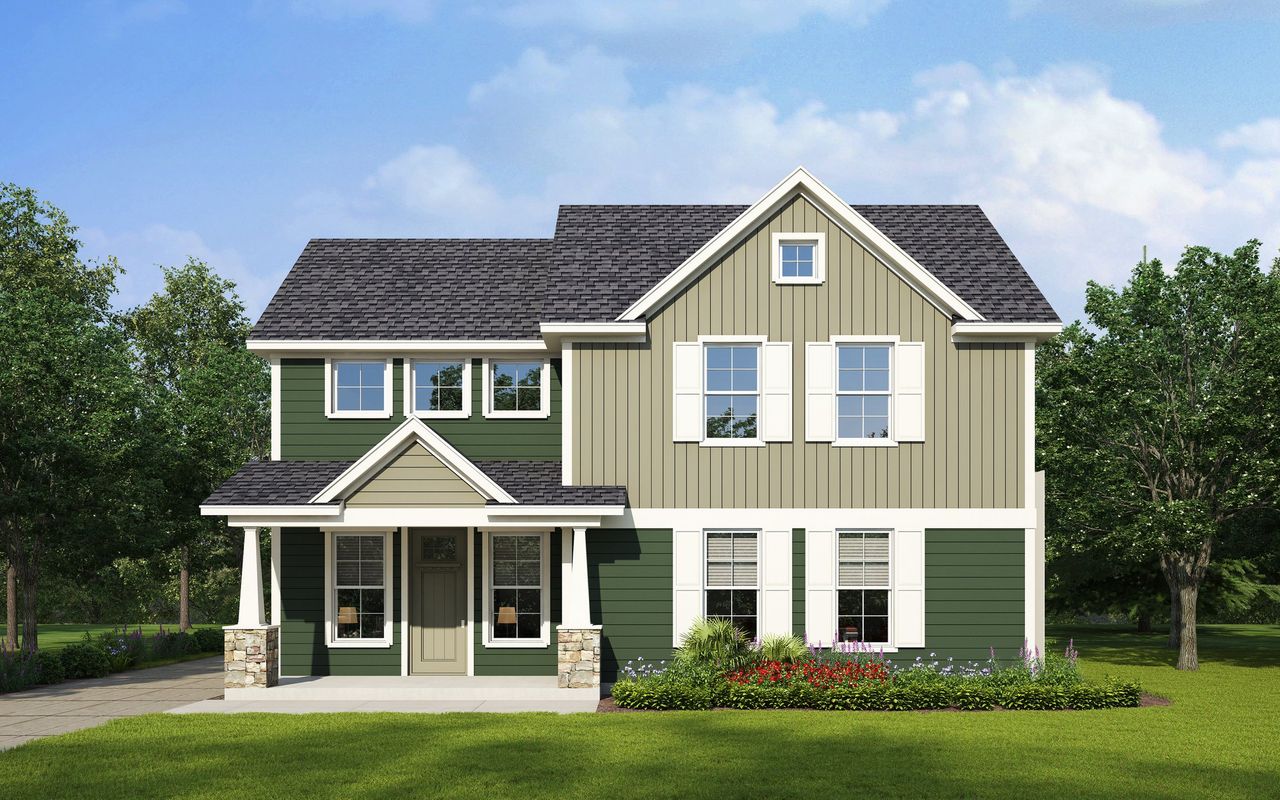 Representative exterior photo of a completed home built from the Mathis by Heritage Towne in Heritage Towne, Midlothian, TX (Image 2).