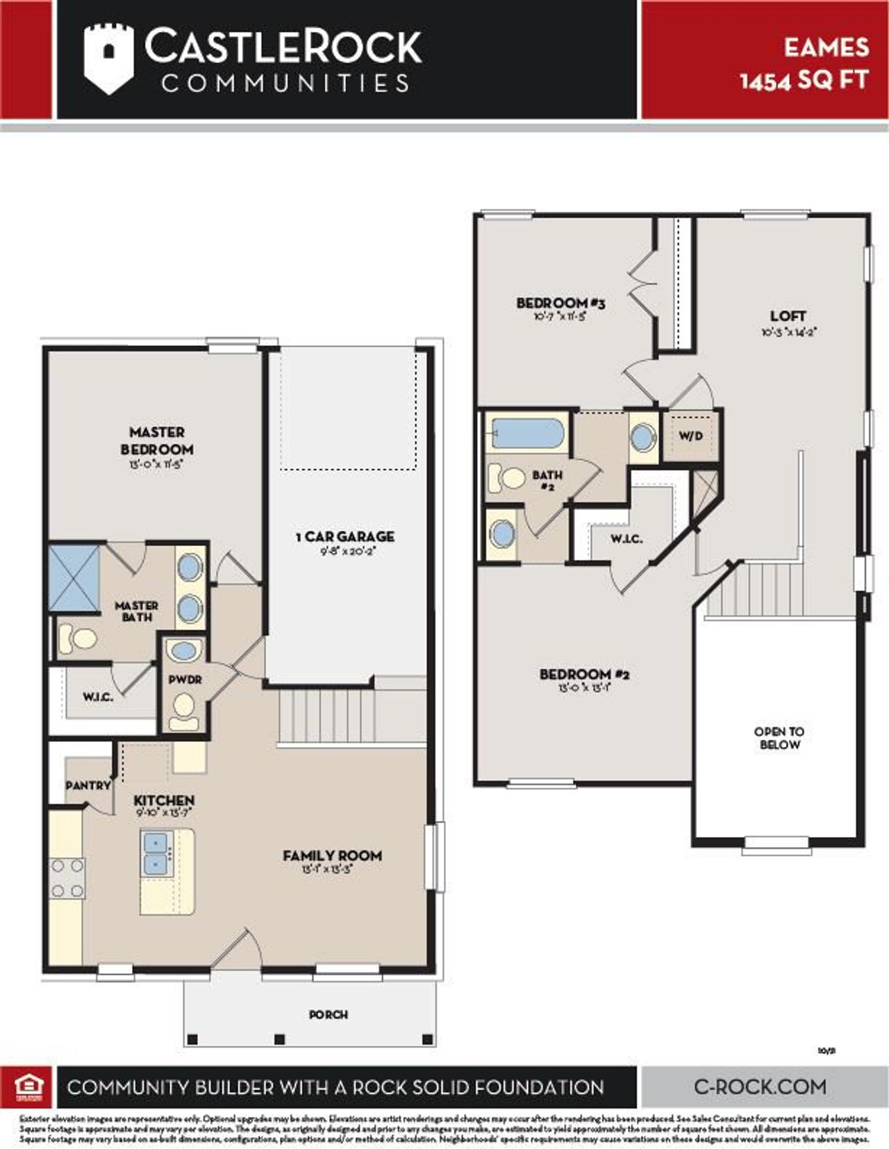 2D floor plan layout for the Eames by CastleRock Communities in Municipal Drive Townhomes, Leander, TX (Image 2). 2D floor plan layout for the Eames by CastleRock Communities in Municipal Drive Townhomes, Leander, TX (Image 2).