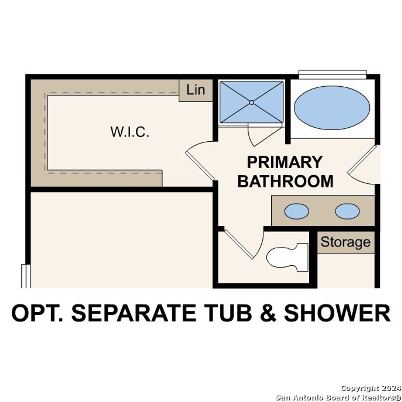 2D floor plan layout of this home in Hiddenbrooke, Seguin, TX (Image 2).