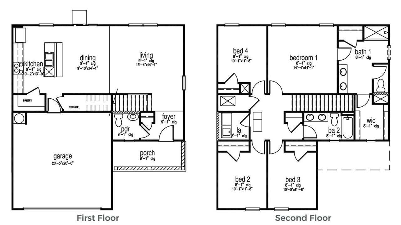 2D floor plan layout for the Arden by D.R. Horton in Sandridge Park, Little River, SC (Image 2).