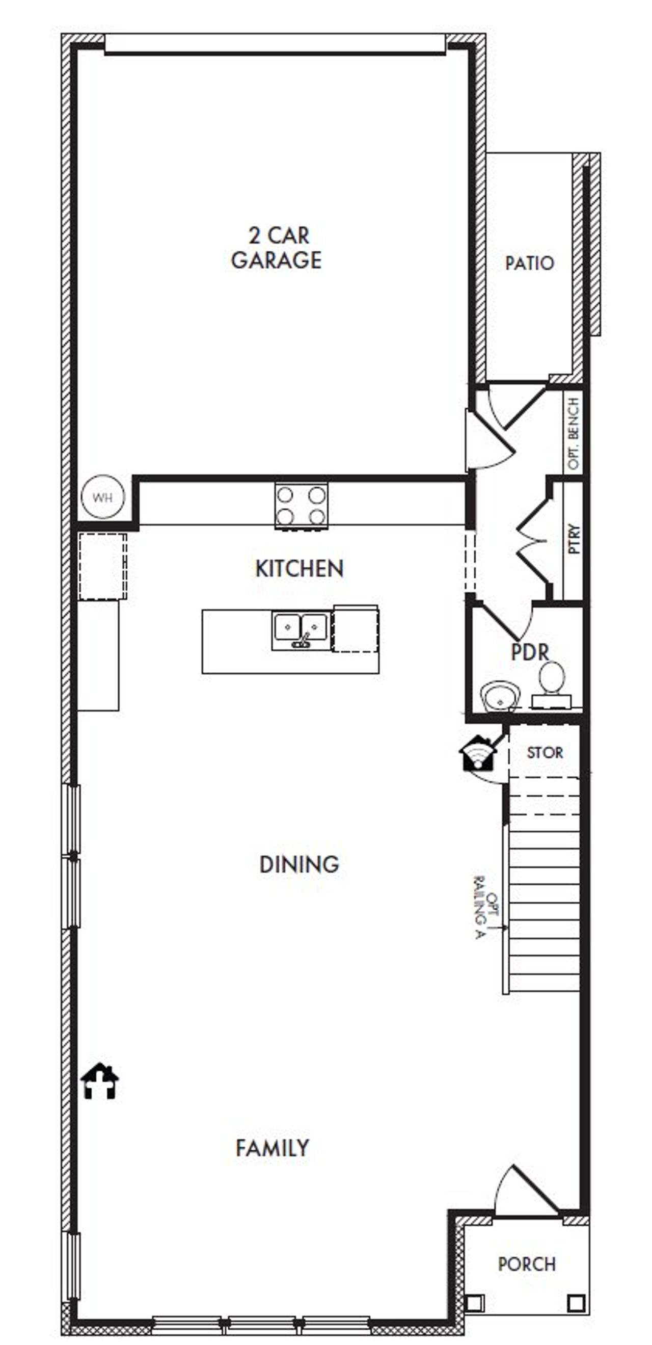 2D floor plan layout of this home in Timber Ridge, Corinth, TX (Image 2).