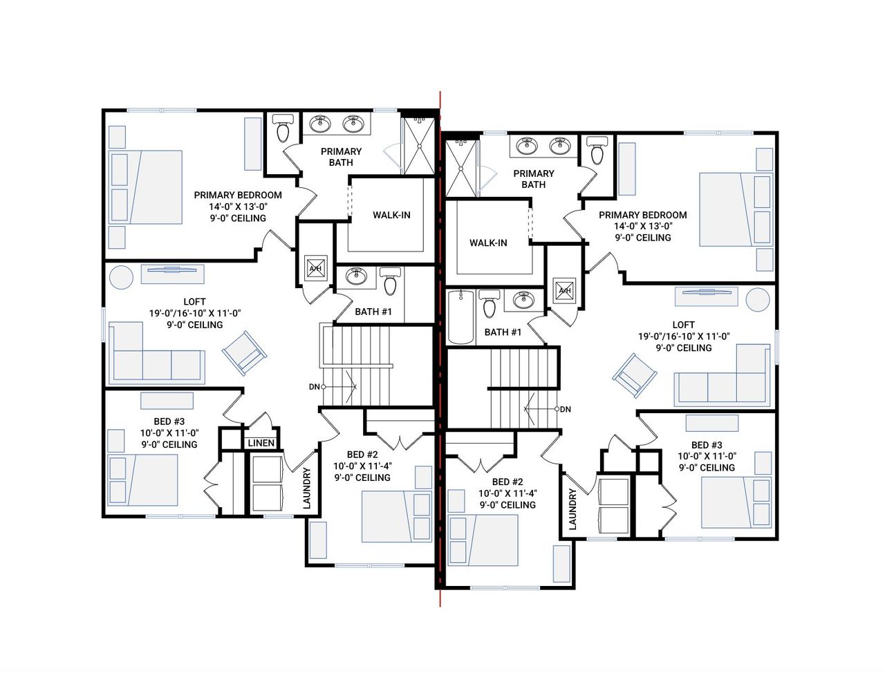 2D floor plan layout for the Sylvan Paired by Cardel Homes in North River Ranch, Parrish, FL (Image 2). 2D floor plan layout for the Sylvan Paired by Cardel Homes in North River Ranch, Parrish, FL (Image 2).