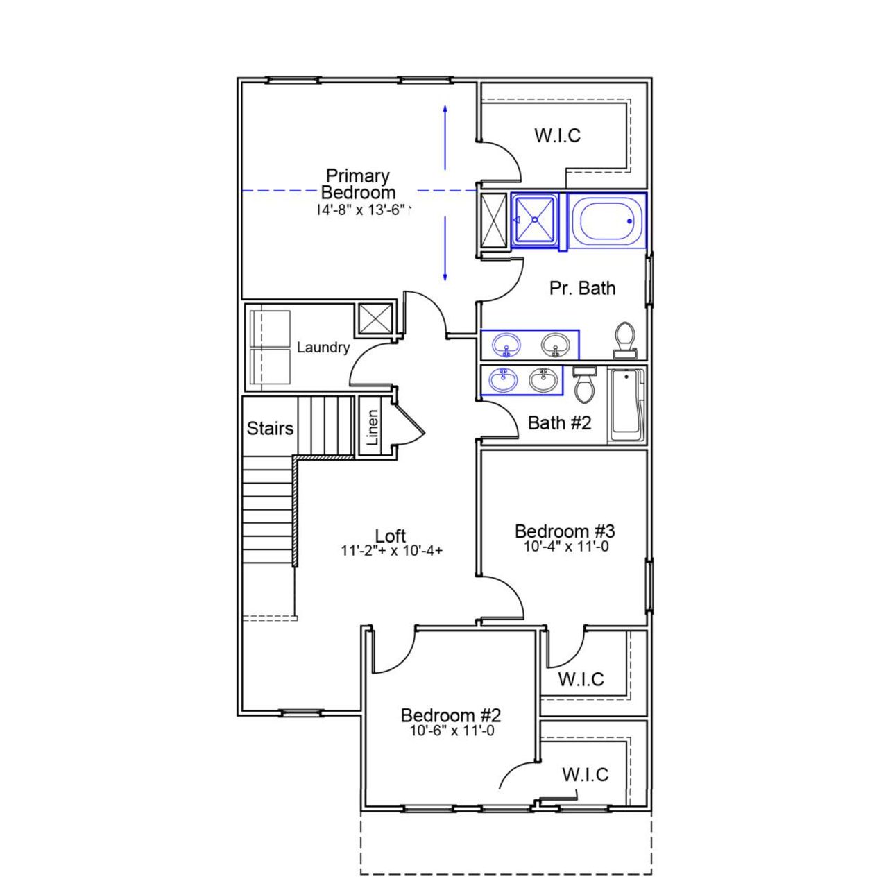 2D floor plan layout of this home in Ellington, Elgin, SC (Image 2). 2D floor plan layout of this home in Ellington, Elgin, SC (Image 2).