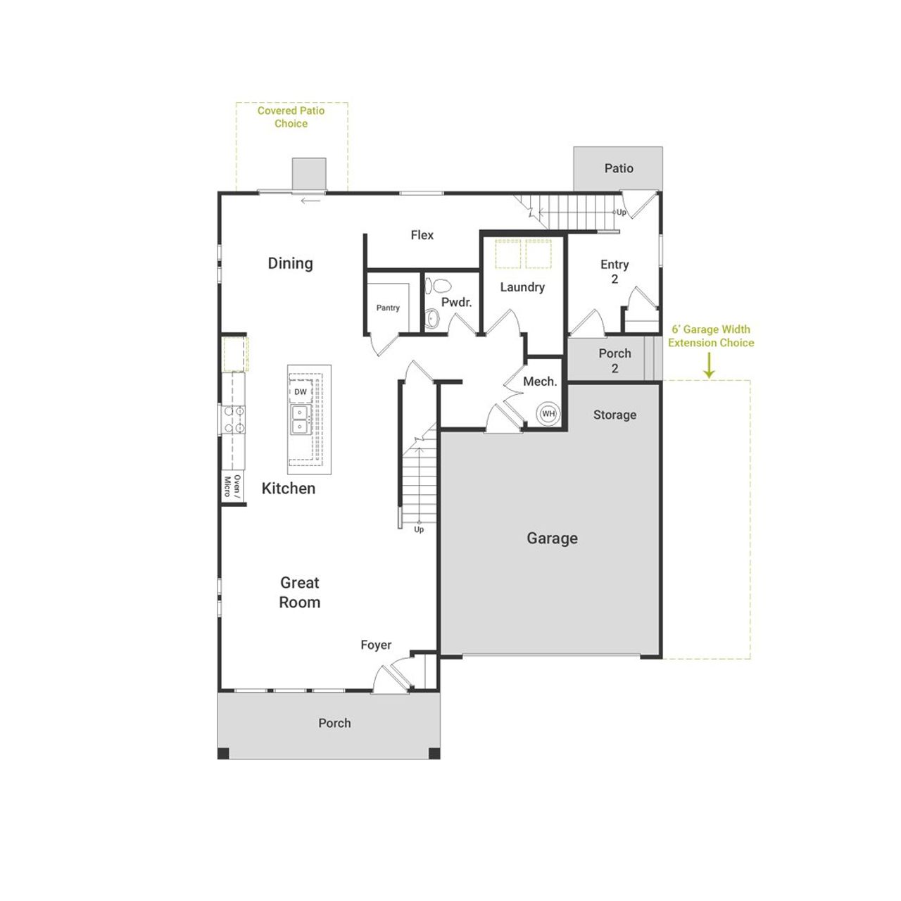2D floor plan layout of this home in Moonlight, Maricopa, AZ (Image 2). 2D floor plan layout of this home in Moonlight, Maricopa, AZ (Image 2).