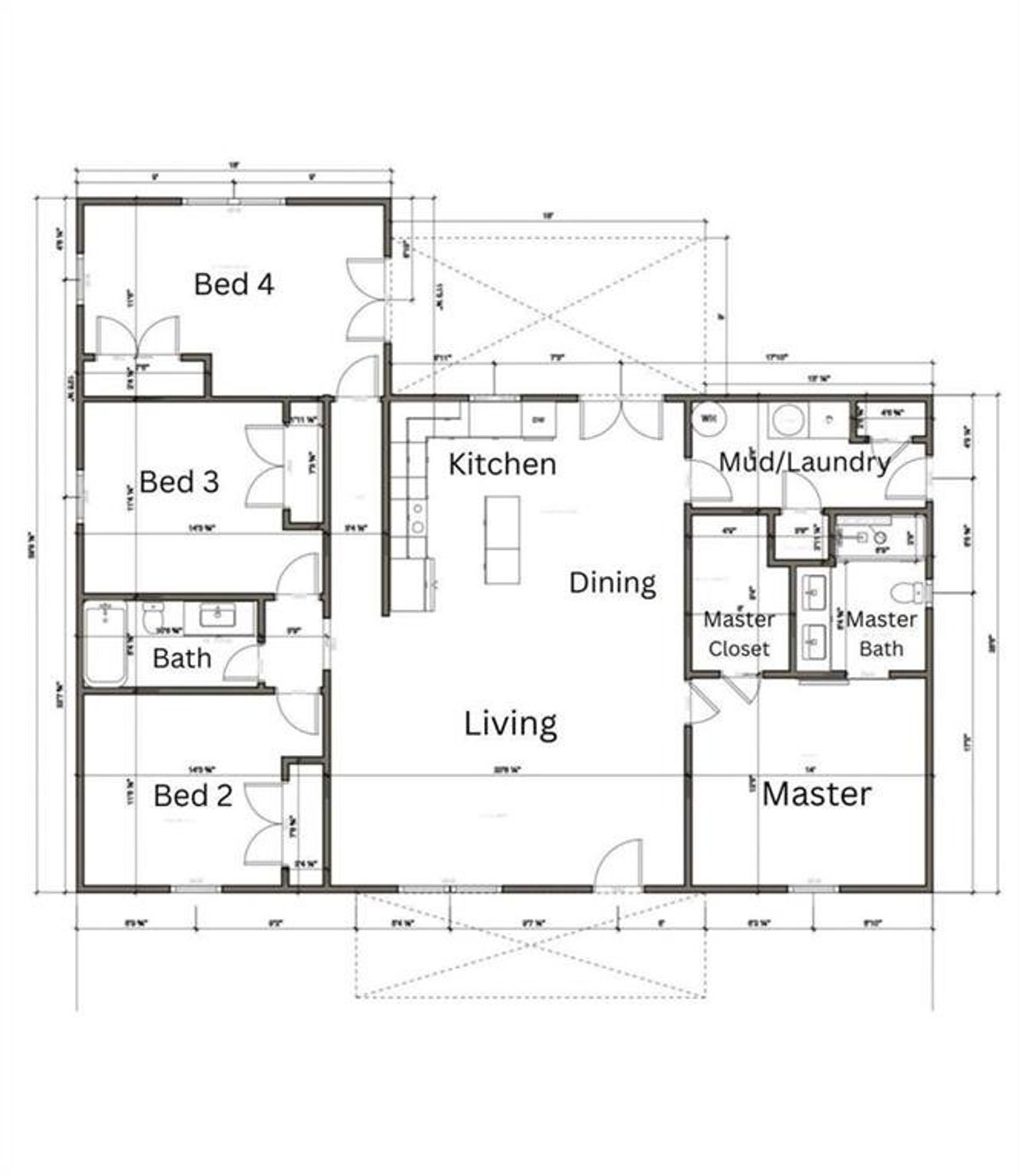 2D floor plan layout of this home in , Tallapoosa, GA (Image 2).