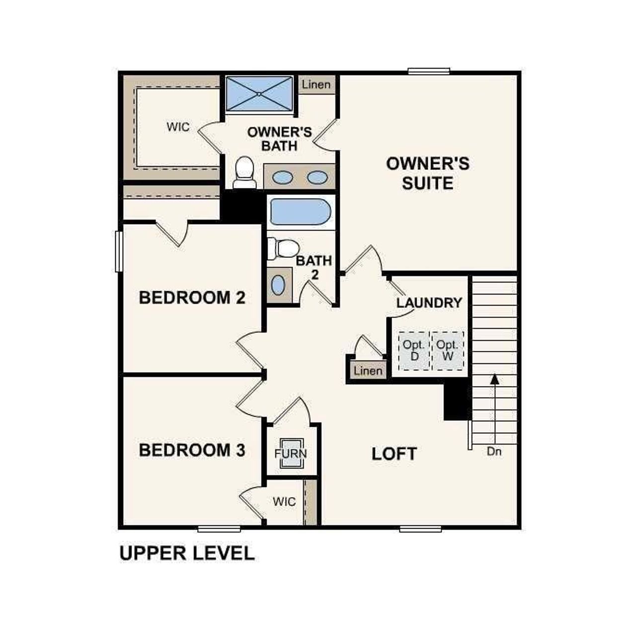 2D floor plan layout of this home in Urban's Place, Chatsworth, GA (Image 2).
