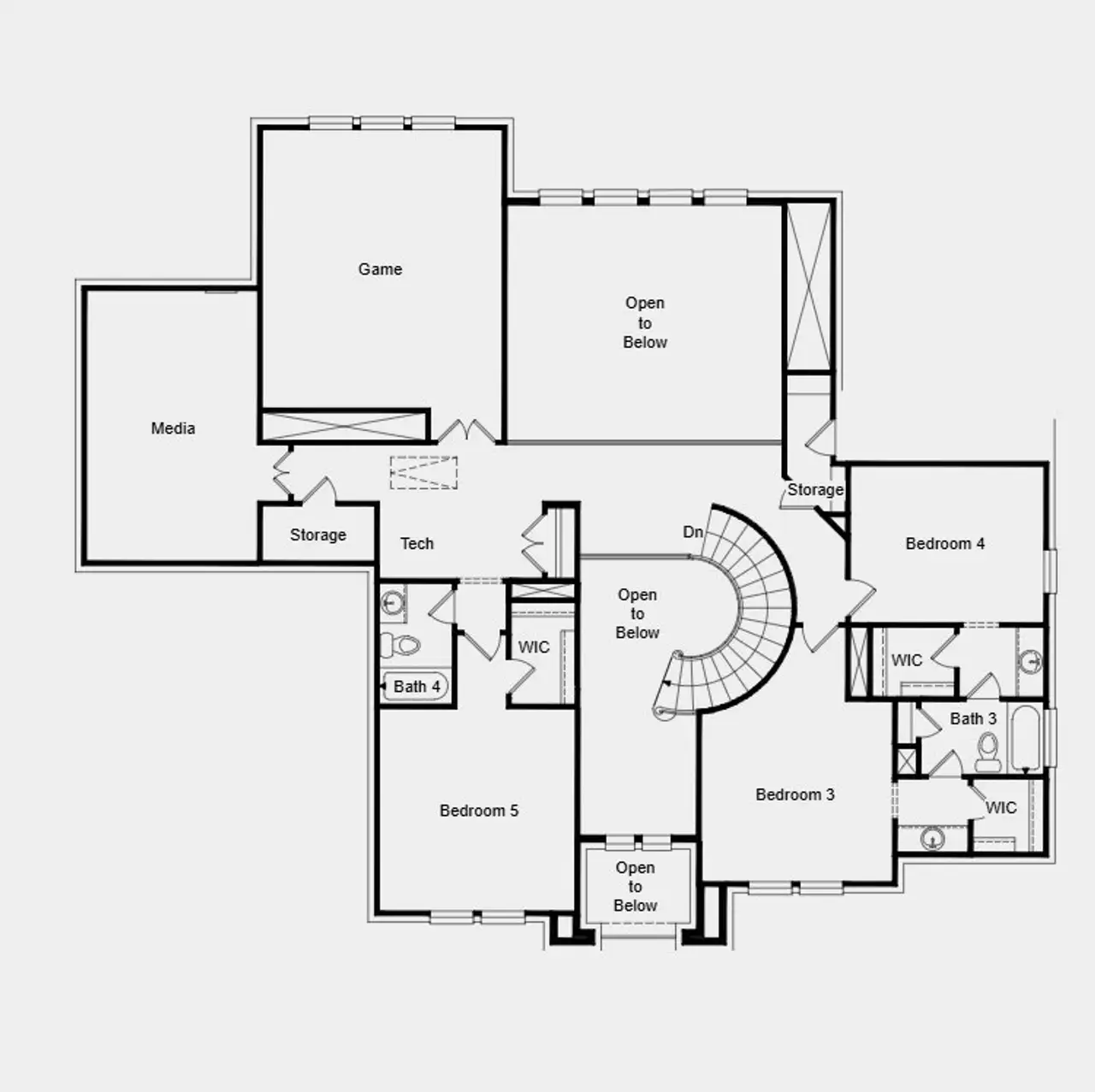 2D floor plan layout for the Laguna by Taylor Morrison in Travisso, Leander, TX (Image 2). 2D floor plan layout for the Laguna by Taylor Morrison in Travisso, Leander, TX (Image 2).