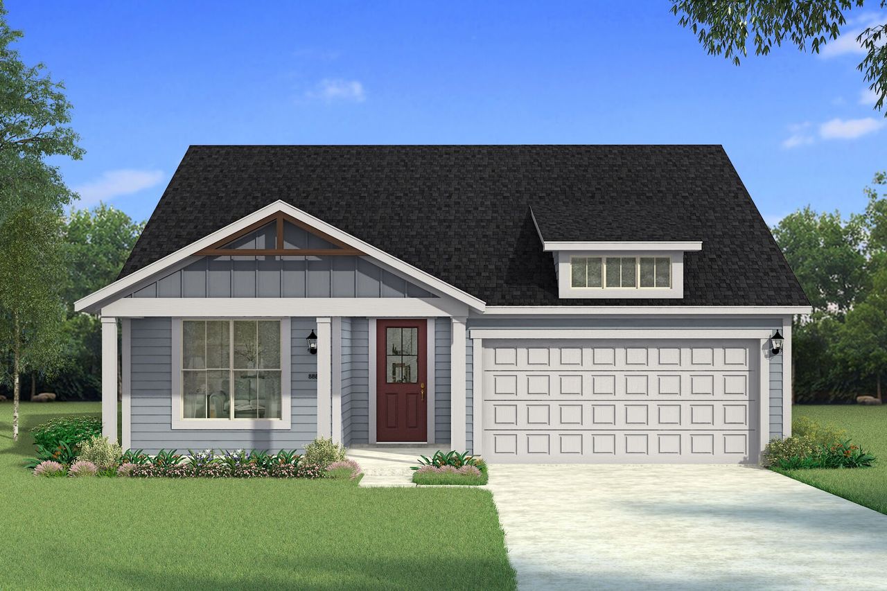 The Sarafina - Farmhouse Elevation