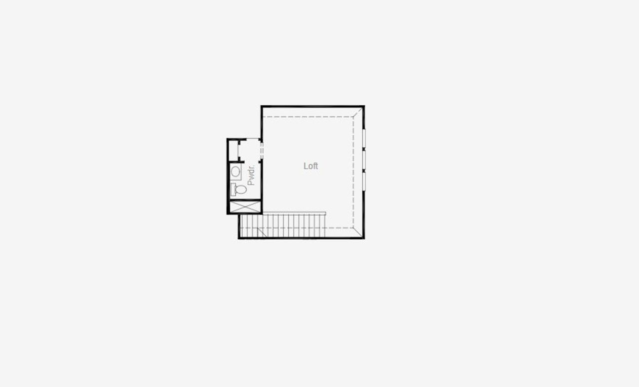 2D floor plan layout of this home in Painted Tree 50', McKinney, TX (Image 2).