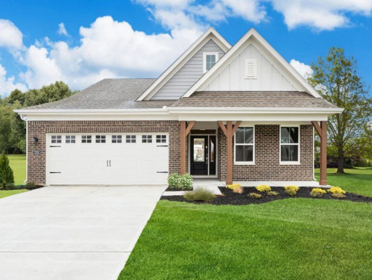 Representative exterior photo of a completed home built from the Camden by Fischer Homes in Savannah Lakes, Hiram, GA (Image 2). Representative exterior photo of a completed home built from the Camden by Fischer Homes in Savannah Lakes, Hiram, GA (Image 2).