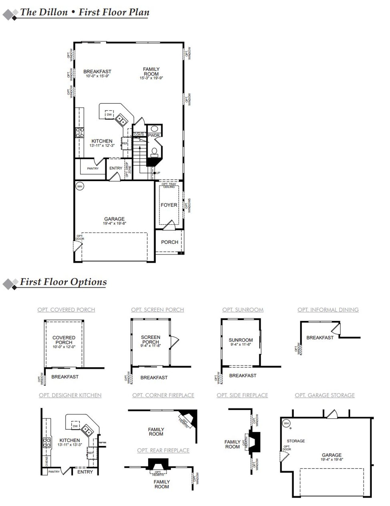 2D floor plan layout of this home in Caldwell Forest, Charlotte, NC (Image 2).