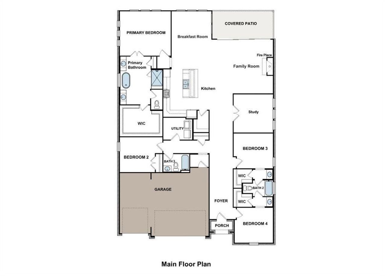 2D floor plan layout of this home in Polo Ridge, Mesquite, TX (Image 2). 2D floor plan layout of this home in Polo Ridge, Mesquite, TX (Image 2).
