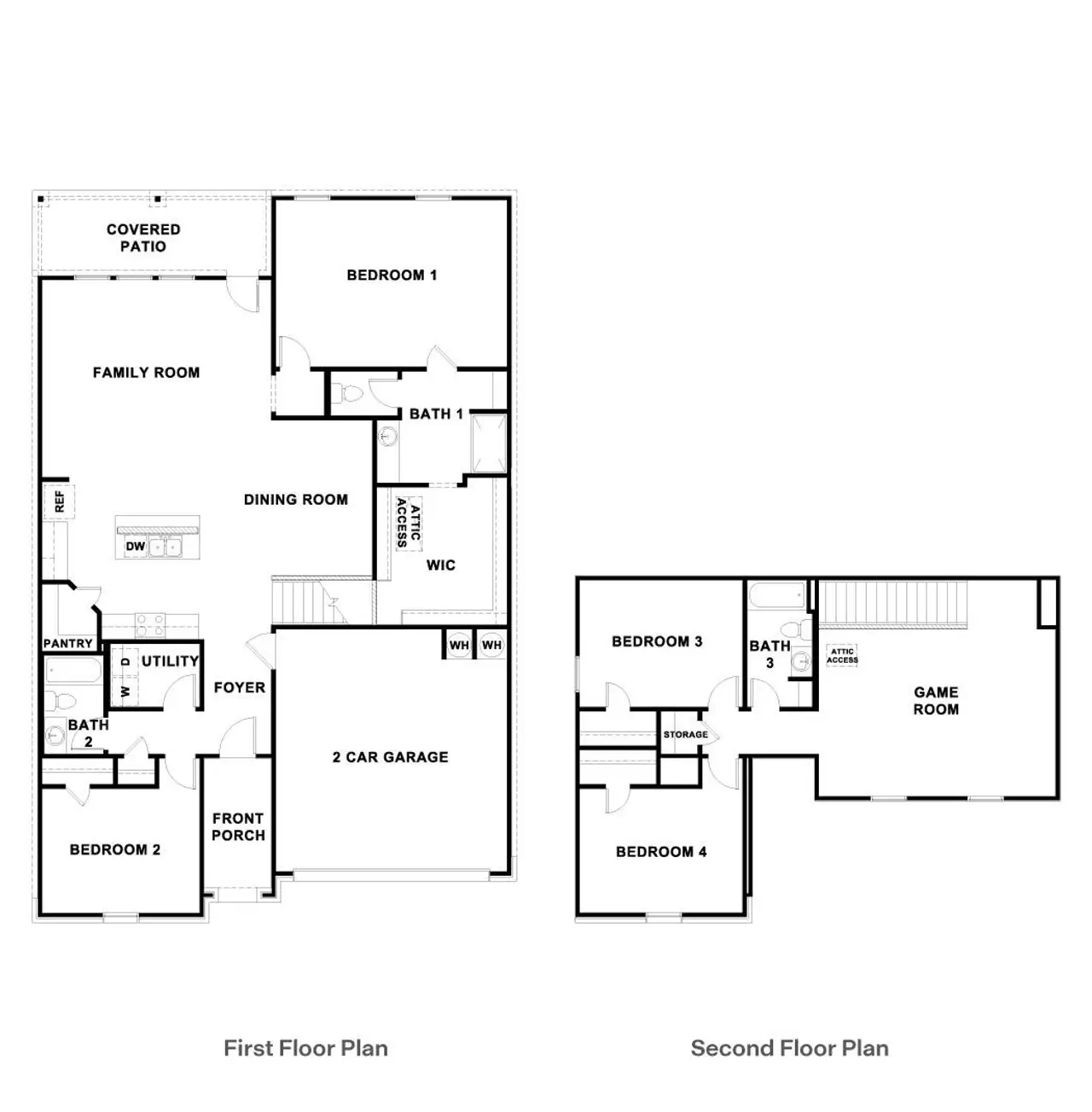 2D floor plan layout of this home in Durango, Mustang Ridge, TX (Image 2).