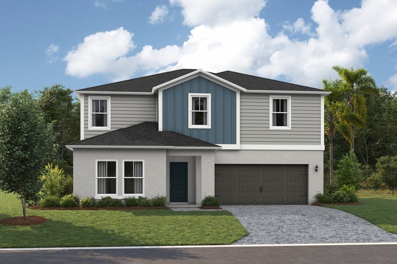 Representative exterior photo of a completed home built from the Catalina by Casa Fresca Homes in Pasadena Ridge, Zephyrhills, FL (Image 2).