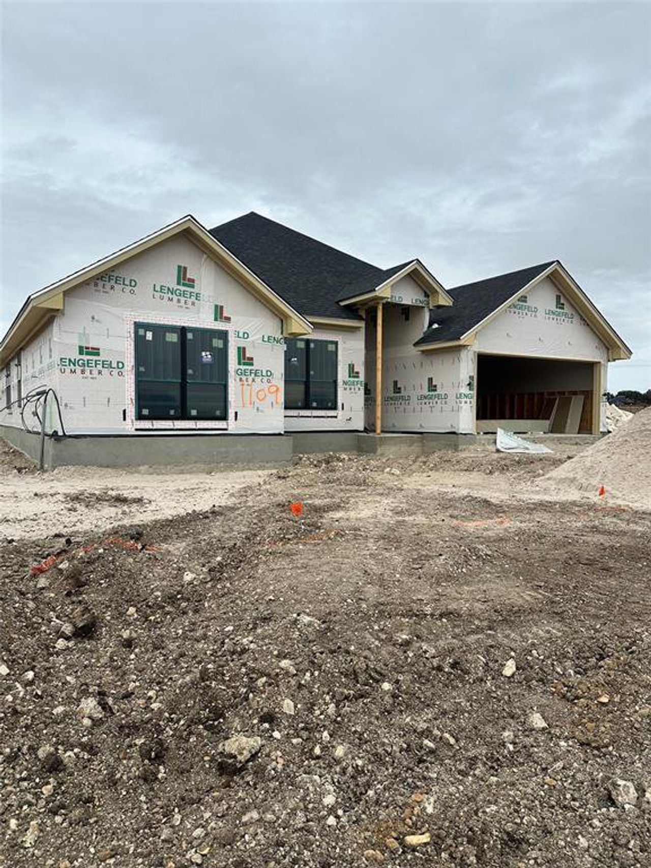 In-progress construction of a new home in , Hewitt, TX (Image 2).