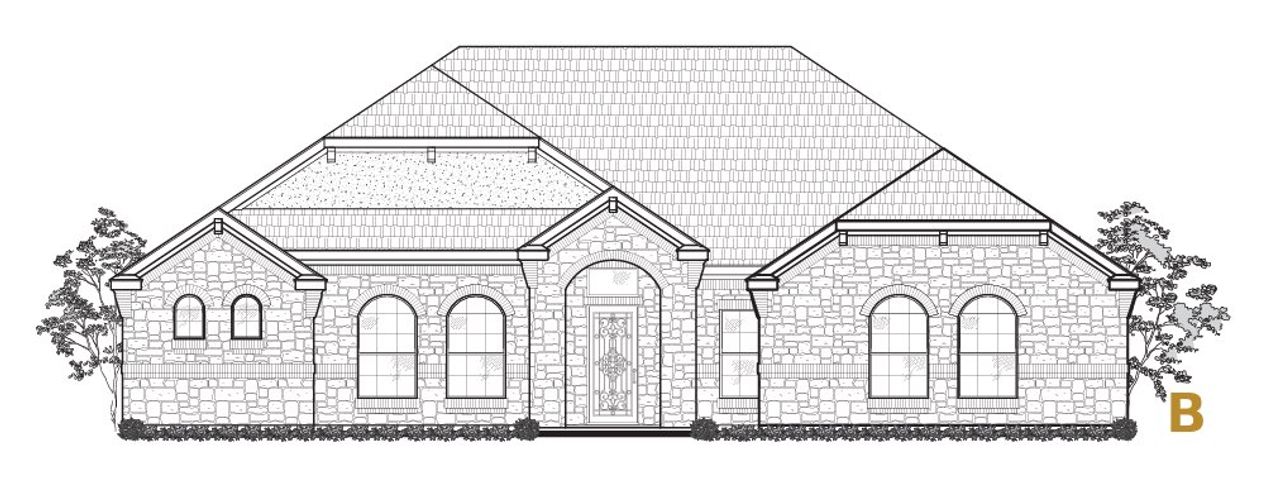 Representative exterior photo of a completed home built from the Calais by Sitterle Homes in Miralomas 130’s, Boerne, TX (Image 2). Representative exterior photo of a completed home built from the Calais by Sitterle Homes in Miralomas 130’s, Boerne, TX (Image 2).