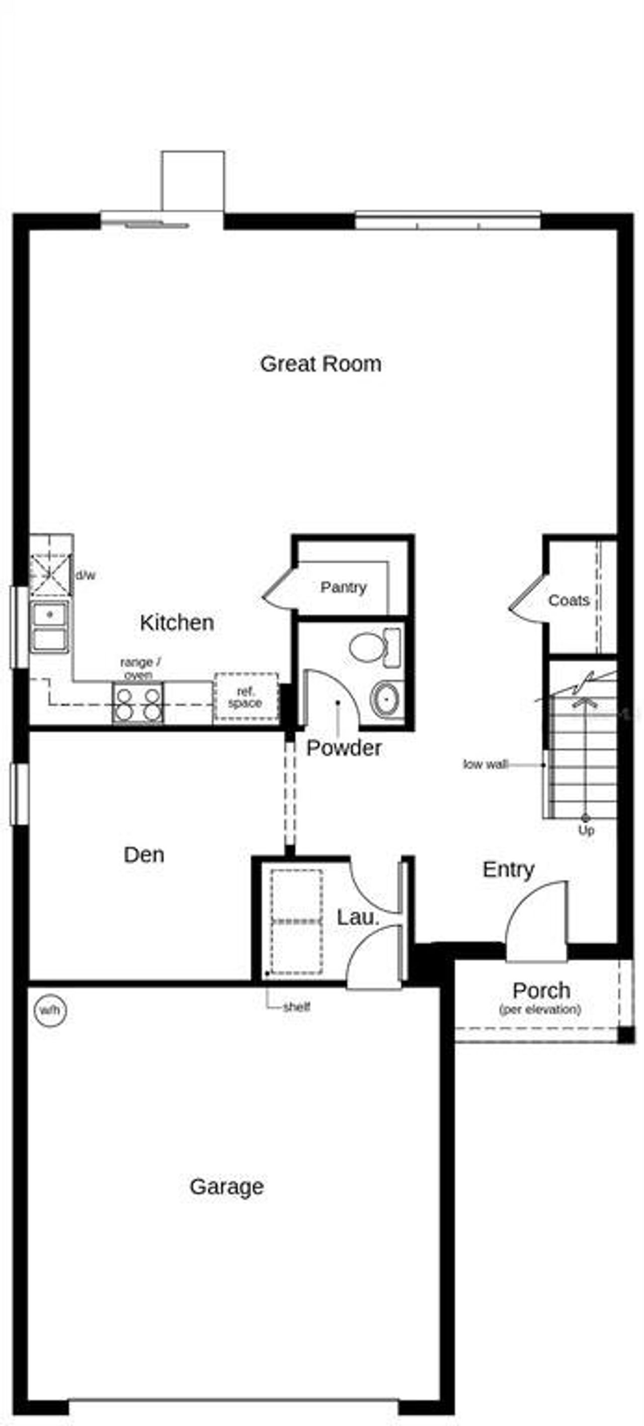 2D floor plan layout of this home in Silver Lake Estates I, Leesburg, FL (Image 2).