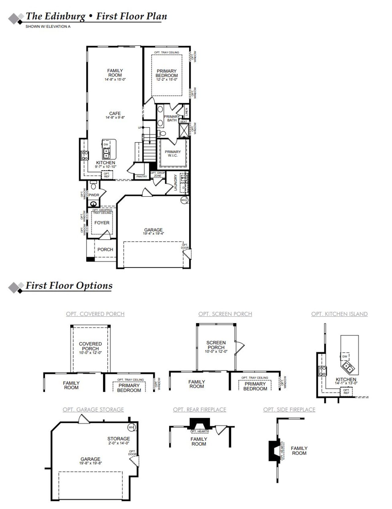 2D floor plan layout of this home in Caldwell Forest, Charlotte, NC (Image 2).