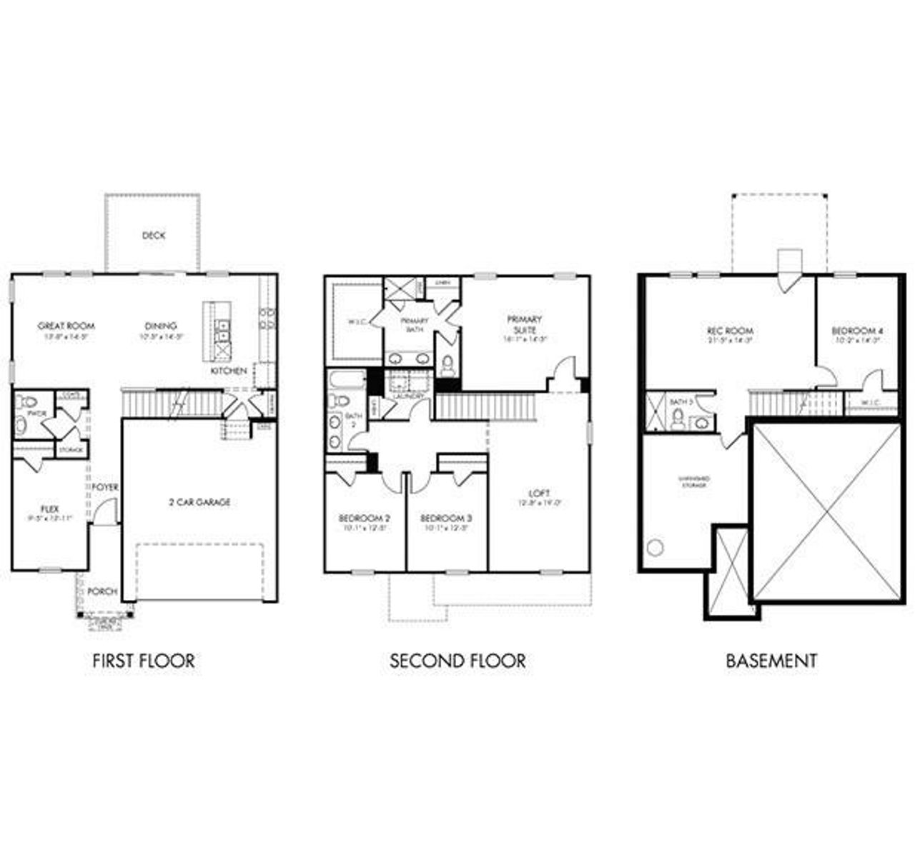 2D floor plan layout of this home in Calico Creek, Cherryville, NC (Image 2). 2D floor plan layout of this home in Calico Creek, Cherryville, NC (Image 2).