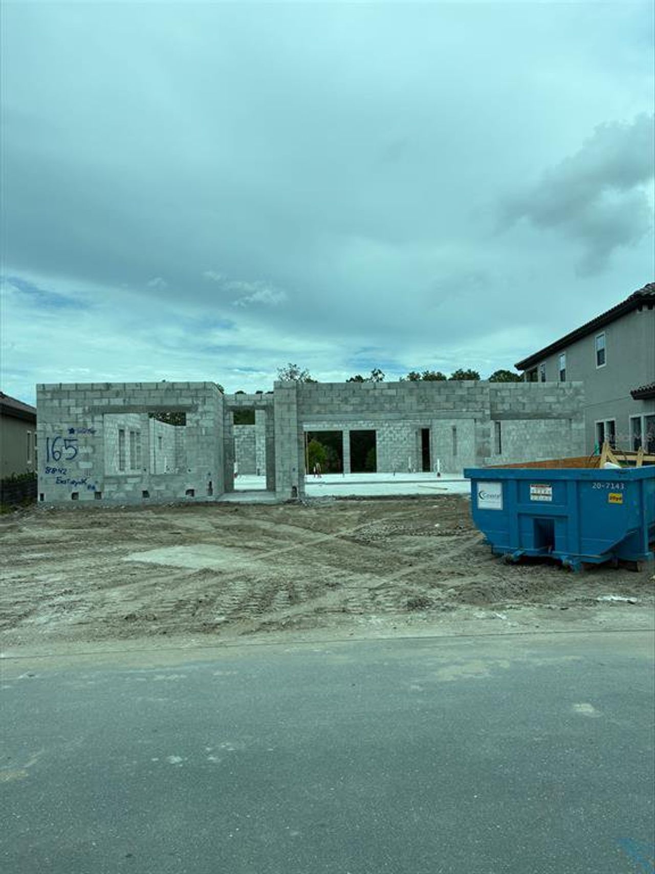 In-progress construction of a new home in Crosswind Ranch, Parrish, FL (Image 2).