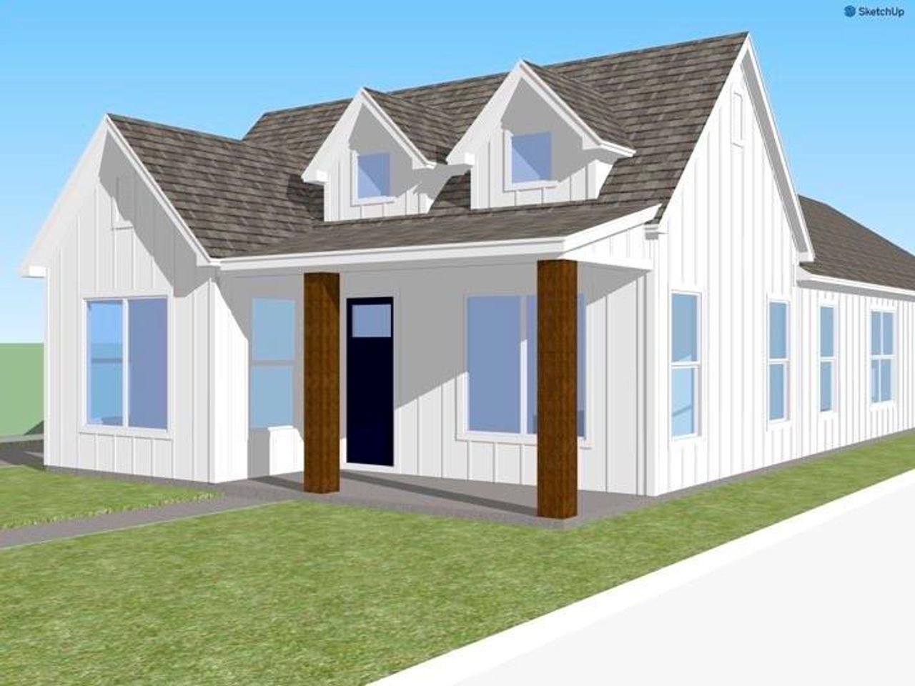 Exterior rendering of this home design in , Waco, TX (Image 2).
