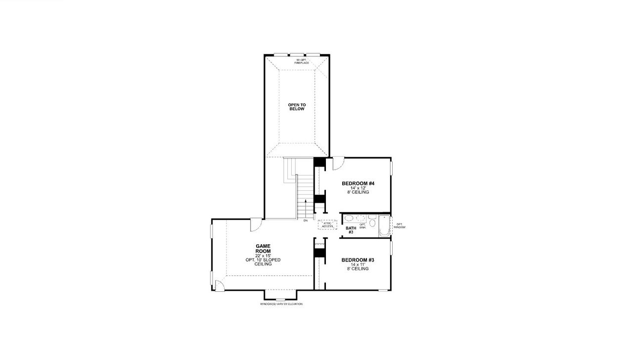 2D floor plan layout of this home in Chaparral Park, Oak Point, TX (Image 2).