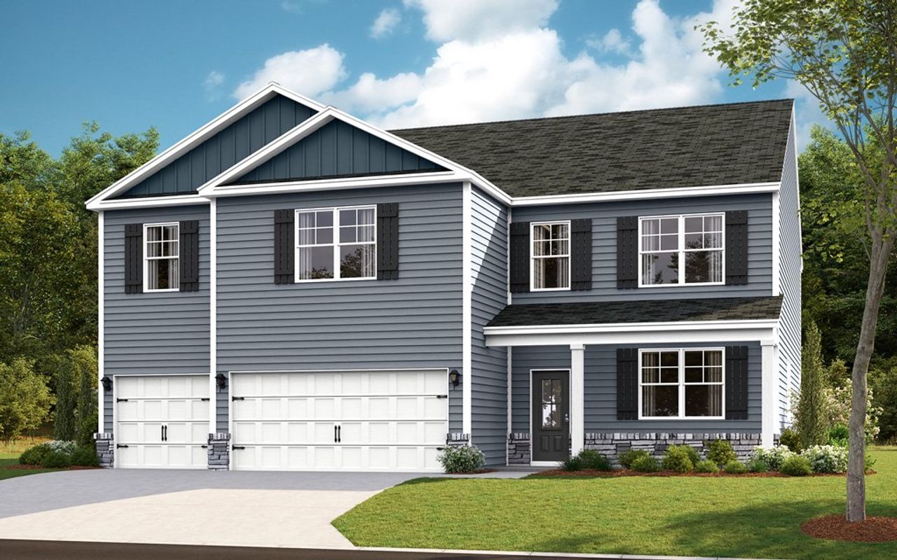 Representative exterior photo of a completed home built from the Pamlico by D.R. Horton in Harbor Crest, Ooltewah, TN (Image 2).