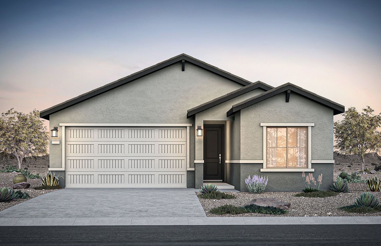 Representative exterior photo of a completed home built from the Sunbird by Pulte Homes in Hayden Estates, Buckeye, AZ (Image 2).
