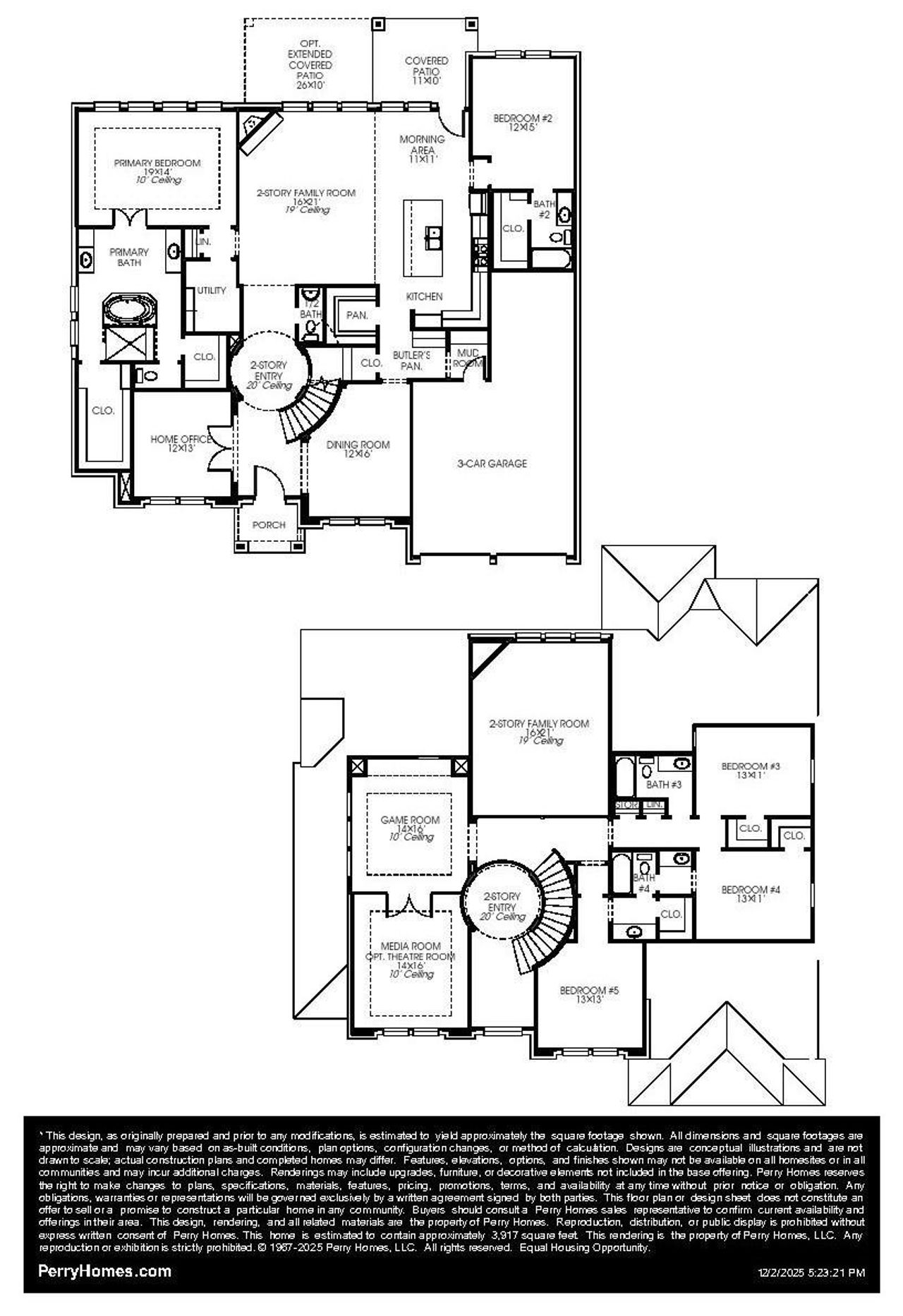 2D floor plan layout of this home in Briarley, Montgomery, TX (Image 2).
