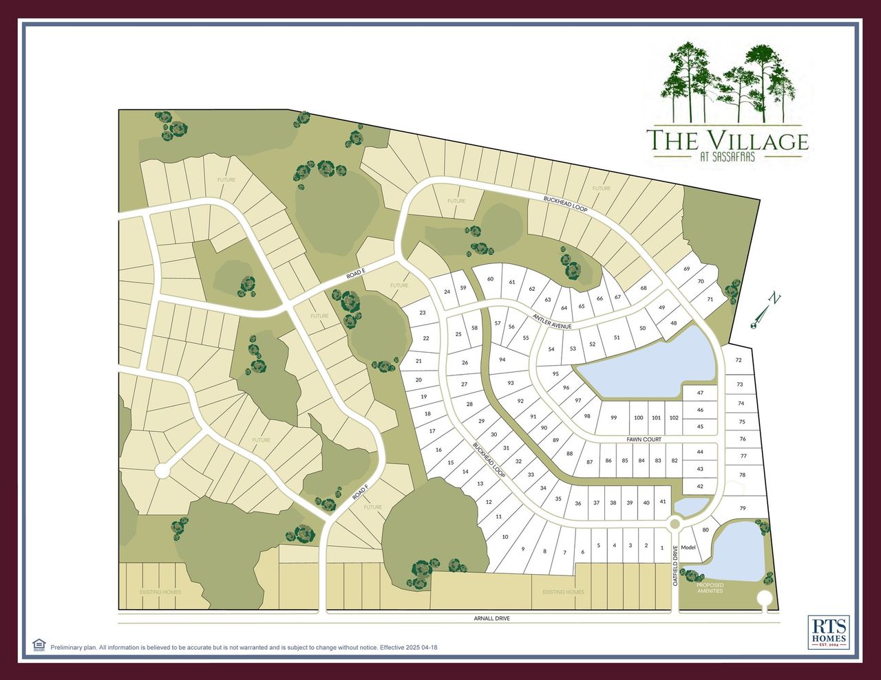 2D floor plan layout of this home in The Village at Sassafras, Allenhurst, GA (Image 2).