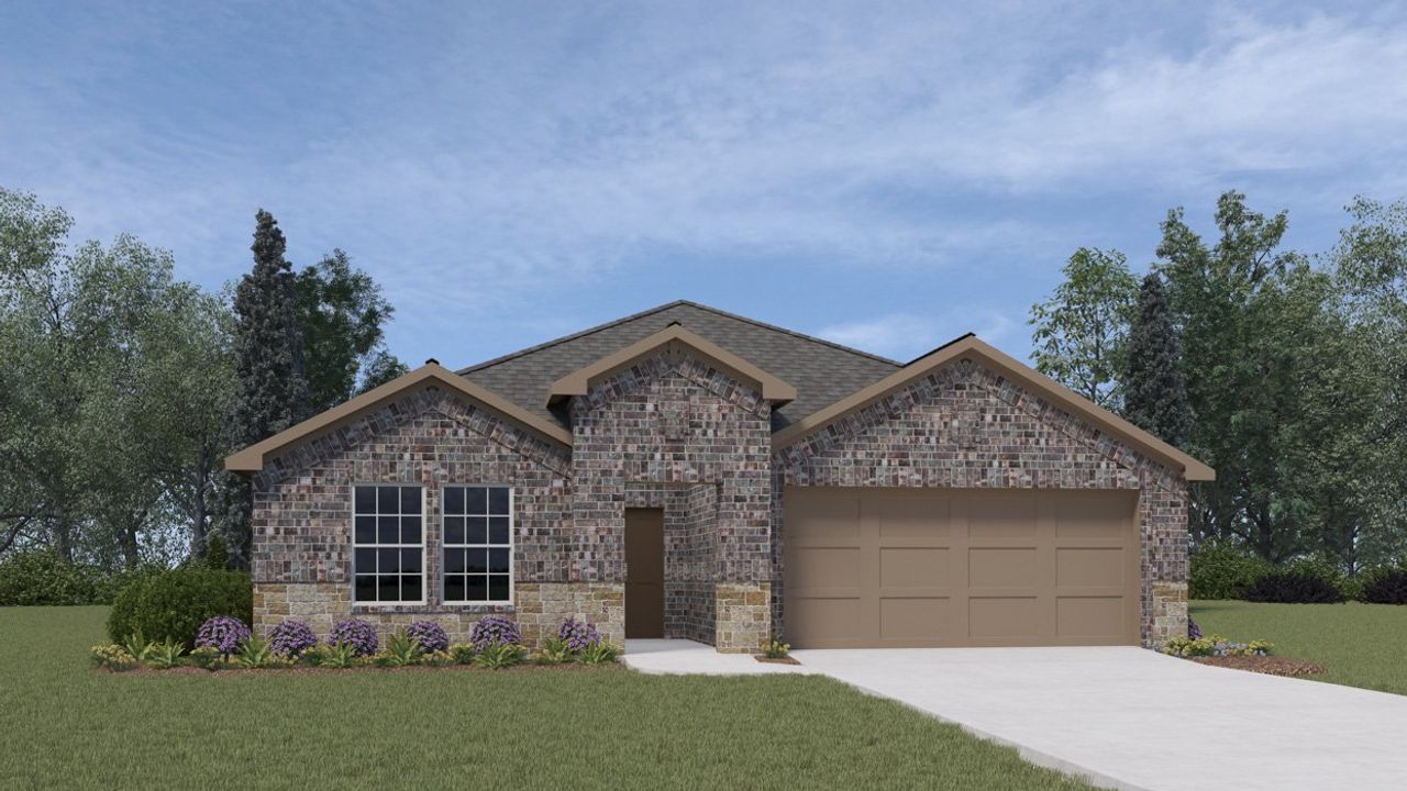 Representative exterior photo of a completed home built from the Everest by D.R. Horton in Windchime, Celina, TX (Image 2).