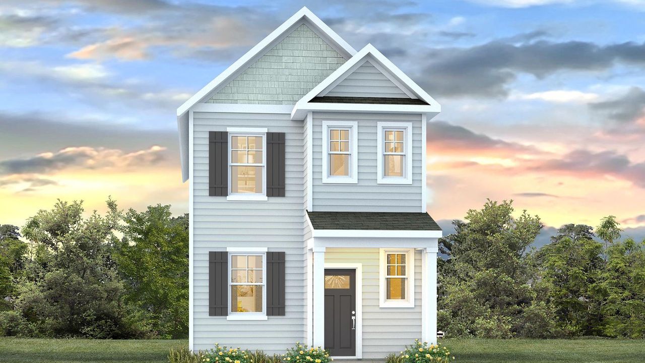 Representative exterior photo of a completed home built from the Newport by D.R. Horton in Fox Run, Supply, NC (Image 2).