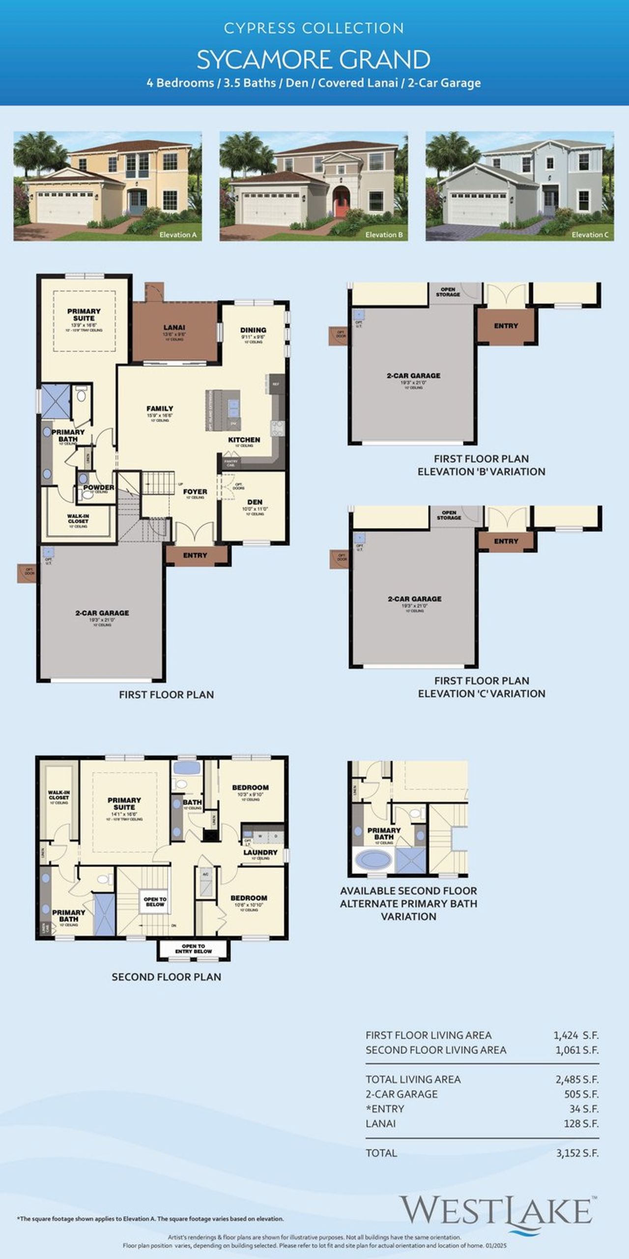 2D floor plan layout for the Sycamore Grand by Minto Communities in Westlake, Westlake, FL (Image 2). 2D floor plan layout for the Sycamore Grand by Minto Communities in Westlake, Westlake, FL (Image 2).