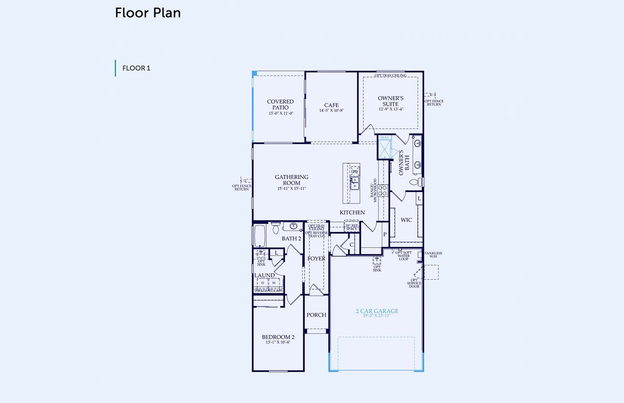 2D floor plan layout of this home in Sun City Festival, Buckeye, AZ (Image 2). 2D floor plan layout of this home in Sun City Festival, Buckeye, AZ (Image 2).