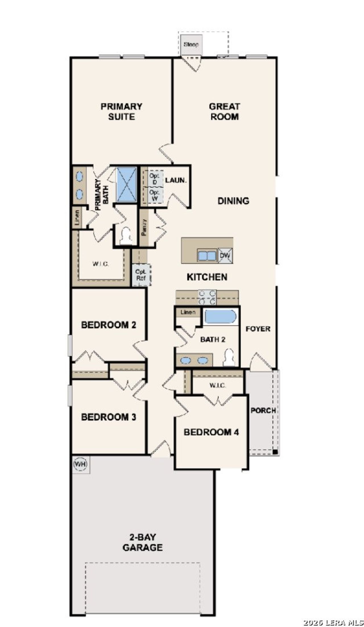 2D floor plan layout of this home in Agave, San Antonio, TX (Image 2). 2D floor plan layout of this home in Agave, San Antonio, TX (Image 2).