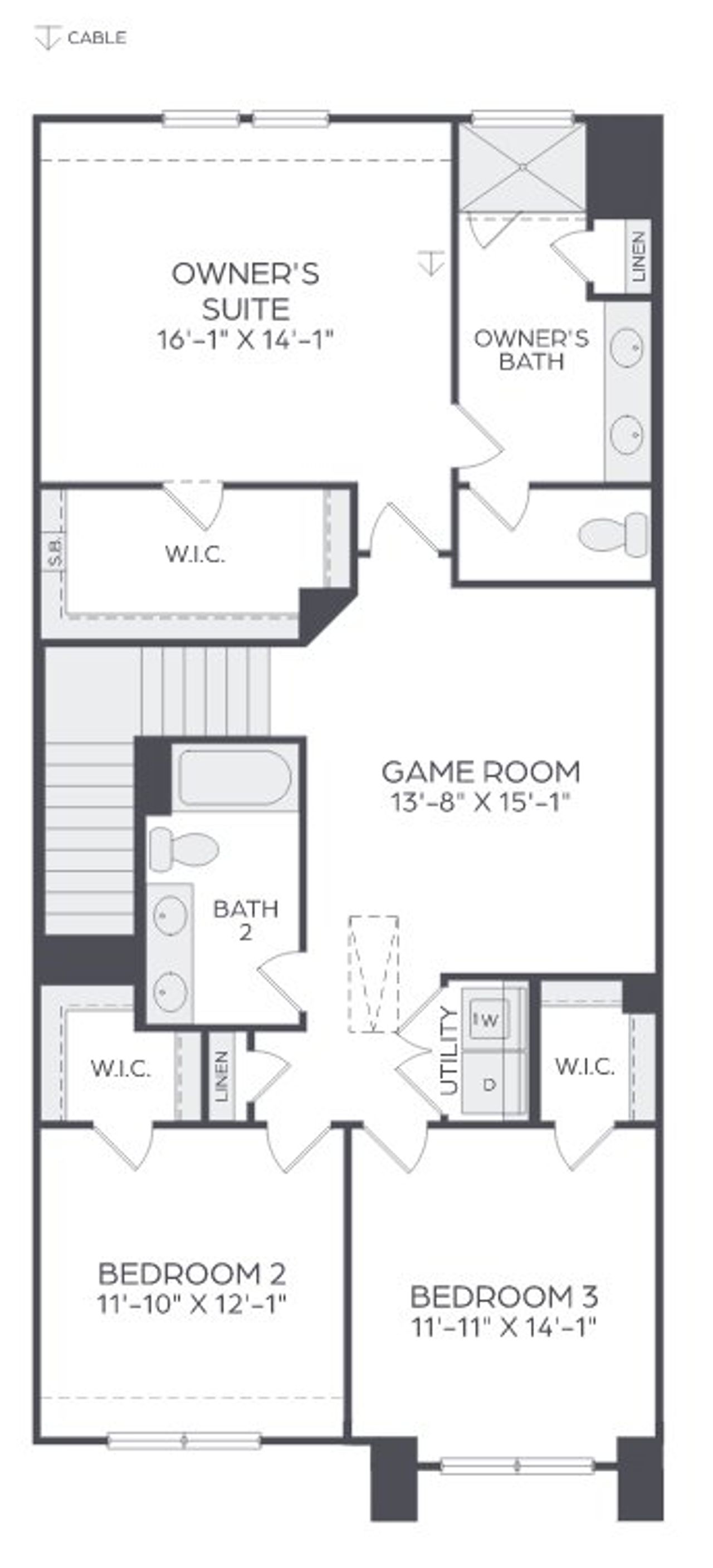 Image 2 representing the Aurora Modern by Cadence Homes in Mosaic, Celina, TX.