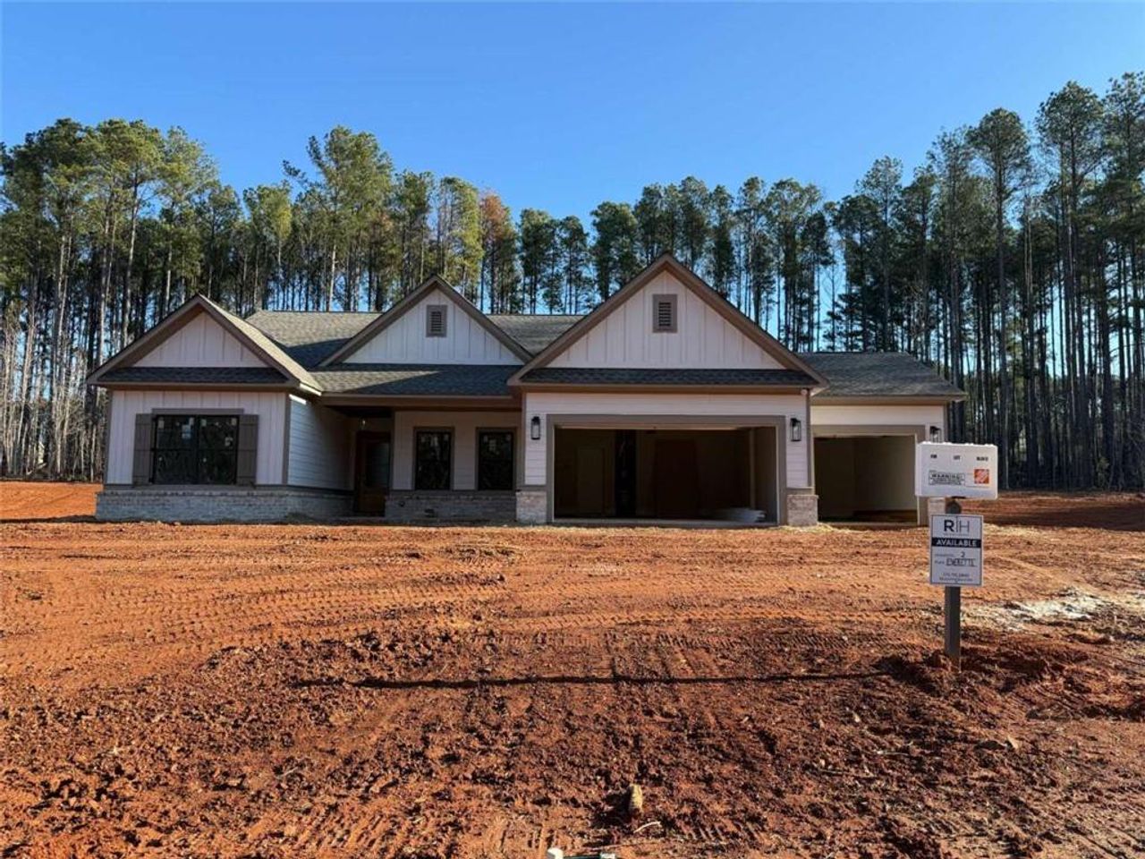 In-progress construction of a new home in Weslyn Park, Social Circle, GA (Image 2).